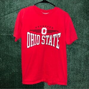 vintage Y2K Ohio State Buckeyes Red Shirt M MJ Soffe tag